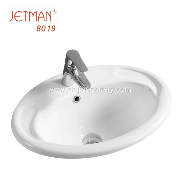 Bathroom Table Top Tap Sink Ceramic For Laundry